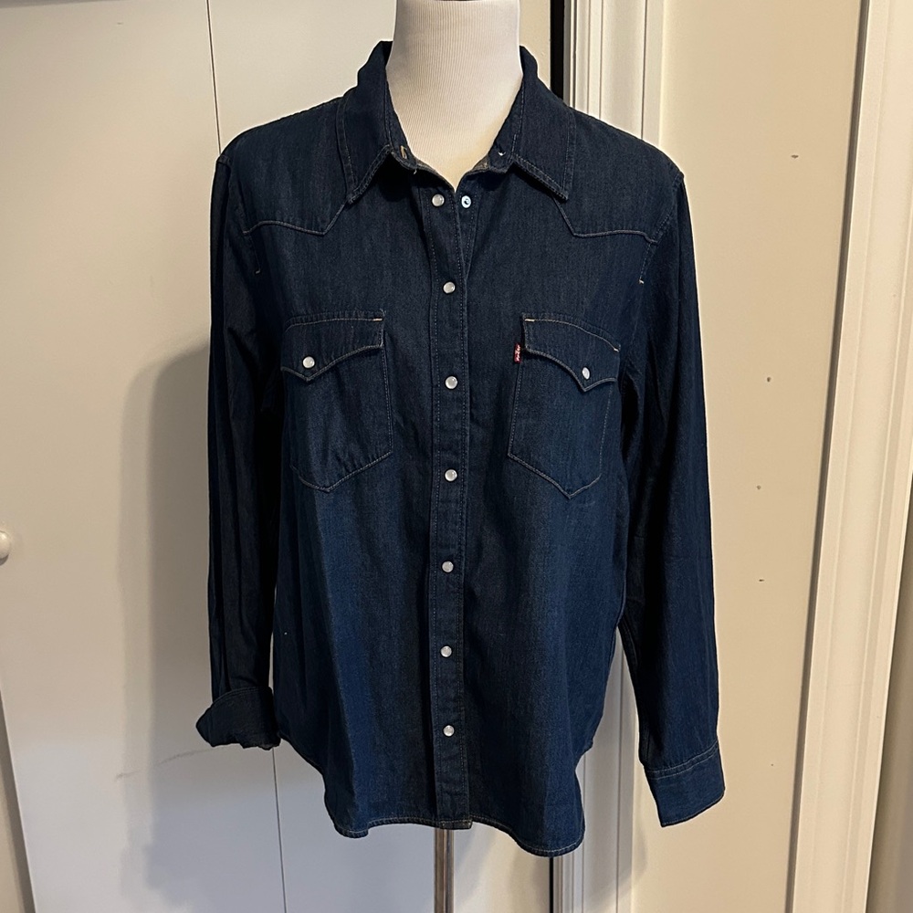 Levi's Indigo Denim Button Down Shirt
